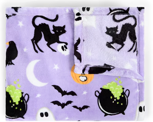 Home Expressions Velvet Plush Halloween Throw