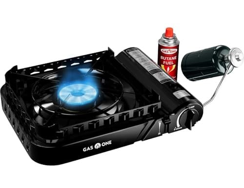 GasOne 15,000 BTU Propane or Butane Dual Fuel Portable Camping Stove Deal