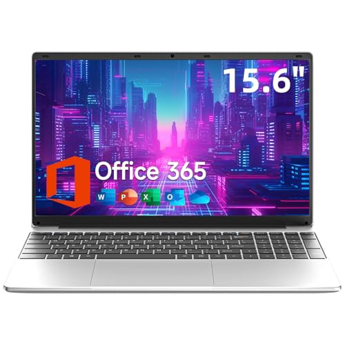 15.6 Inch Laptop with Office 365, 4GB RAM, 128GB Storage