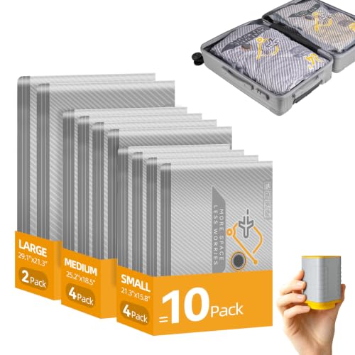Briono 10-Pack Vacuum Bags for Travel with Wireless Rechargeable Pump Deal