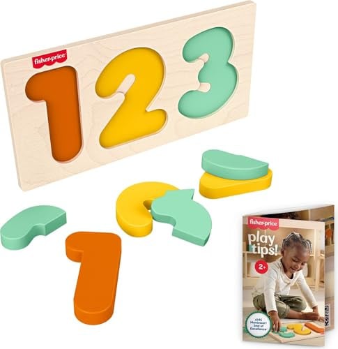 Fisher-Price Wood Montessori 1-2-3 Puzzle