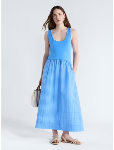 Free Assembly Women's and Women's Plus U-Neck Mixy Dress Deal