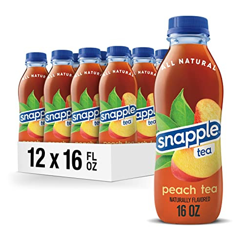 12 Pack of Snapple Peach Tea, 16 Fl. Oz.
