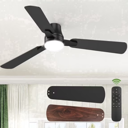 42″ Modern Ceiling Fans with Light – 6 Speed with Remote Control