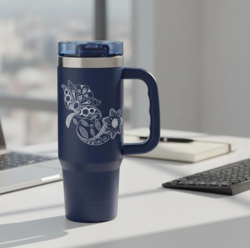 Ozark Trail 30 oz Stainless Steel Insulated Travel Tumbler with Handle and Flip Straw Lid Deal