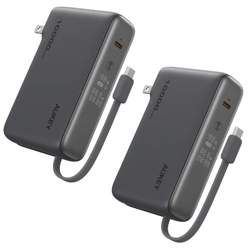 Aukey MixFlex Sling 30W PD 10,000mAh Power Banks 2-Pack Deal
