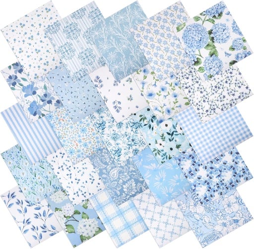 Quilting Fabric Scraps - 3 Vintage Color Sets Deal