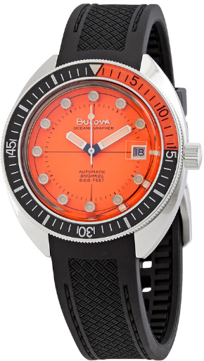 BULOVA Devil Diver Automatic Orange Dial Men's Watch 96B350 Deal