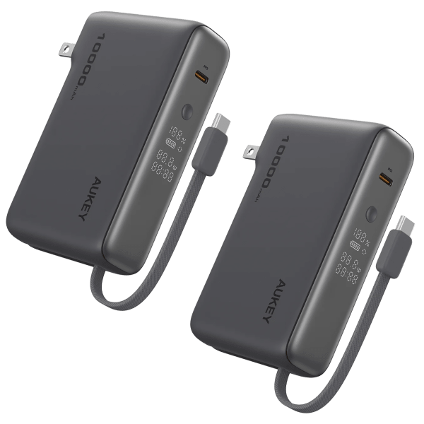 Aukey MixFlex Sling 30W PD 10,000mAh Power Banks 2-Pack Deal