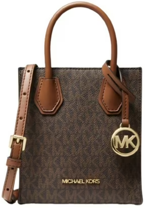 Michael Kors Women's Adjustable Signature Canvas Crossbody Bag Brown Deal