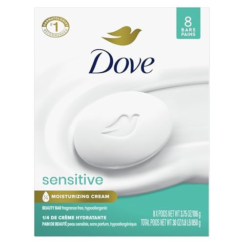 (Prime Deal) Dove Beauty Bar Soap Sensitive 8-Pack 3.75-Oz Deal