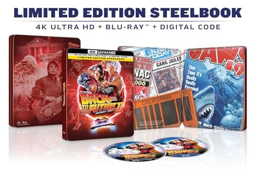 Back to the Future Part II: SteelBook (4K Ultra HD + Blu-ray + Digital 4K) Deal