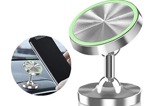 360° Rotating Magnetic Car Mount Phone Holder (Red)