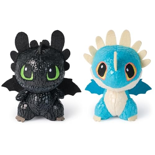 DreamWorks How to Train Your Dragon Toothless & Deadly Nadder 3” Plush Toys