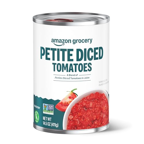 Amazon Grocery Petite Diced Tomatoes in Juice 14.5-Oz Deal