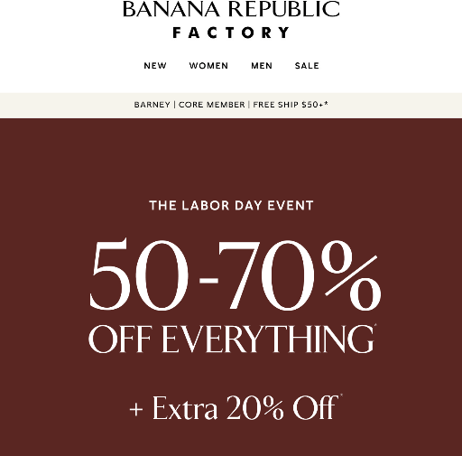 Banana Republic Factory SALE Deal
