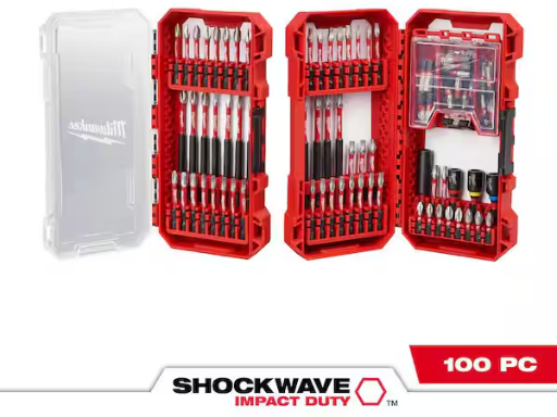 Milwaukee SHOCKWAVE Impact-Duty Alloy Steel Screw Driver Bit Set (100-Piece)