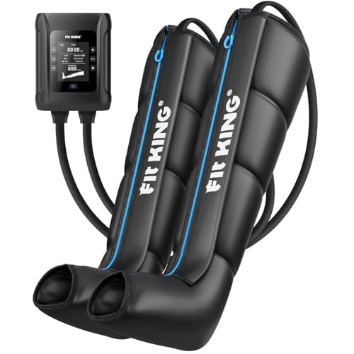 FIT KING Professional Cordless Air Compression Leg Recovery System Massager Boots w/ 4-Zone Control Deal