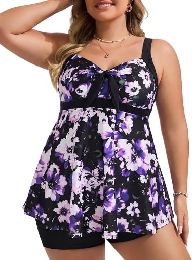 Hanna Nikole Plus Size Tankini - Many Options Deal