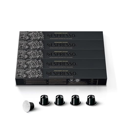 50-Count Nespresso Capsules Original Line, Dark Roast Coffee (Ristretto Intenso) Deal