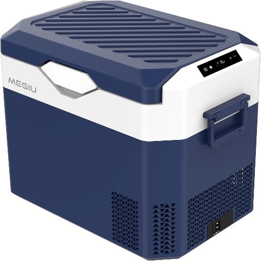 MEGIU 32 Quart Car Refrigerator Portable Fridge 12V/24V Refrigerator