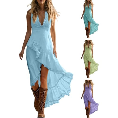 Deep V Neck Tank Dress Deal