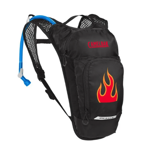 CamelBak Mini Mule Hydration Pack, Black/Flames