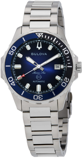 BULOVA Marine Star Automatic Blue Dial Men's Watch Deal