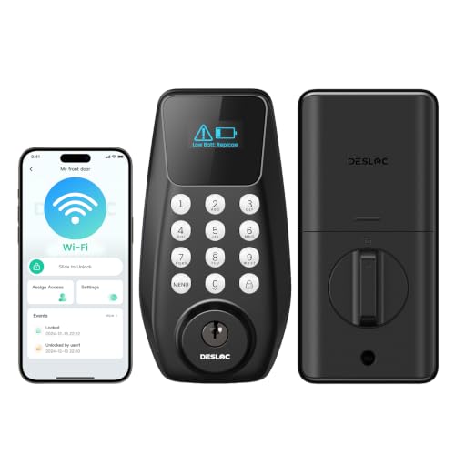 DESLOC C100 Plus WiFi Smart Door Lock with Keypad and Visual Display Deal