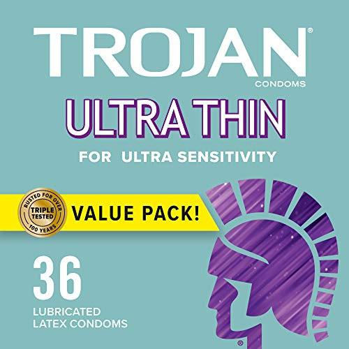 TROJAN Ultra Thin Lubricated Condoms 36-Count