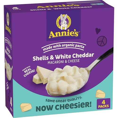 Annie's White Organic Pasta Shells (White Cheddar) 4-Count 6-Oz