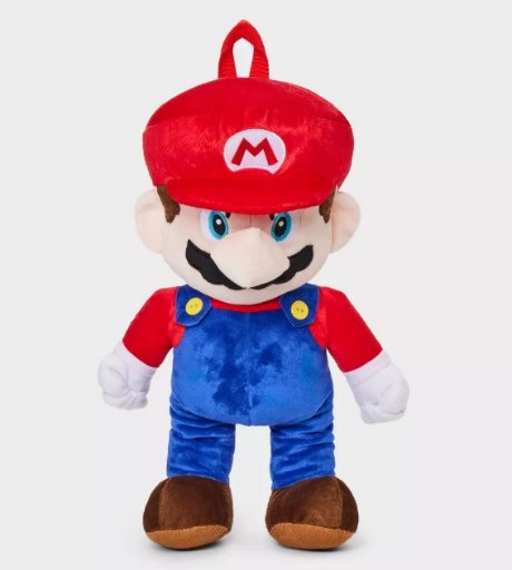 16" Mario Kids' Plush Backpack