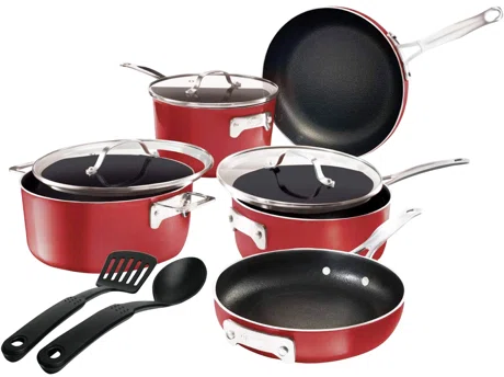 Gotham Steel Stackable 10 Piece Nonstick Cookware Set