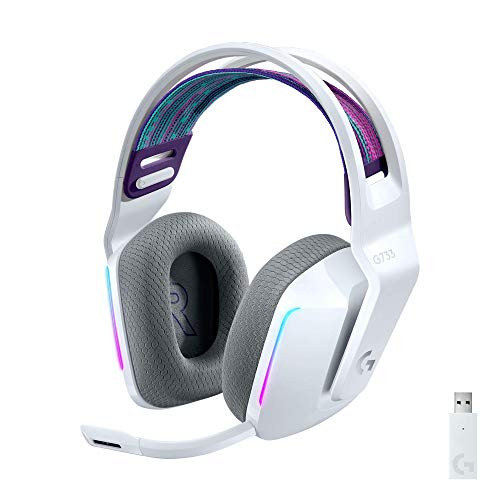 Logitech G733 Lightspeed Wireless Gaming Headset (White)