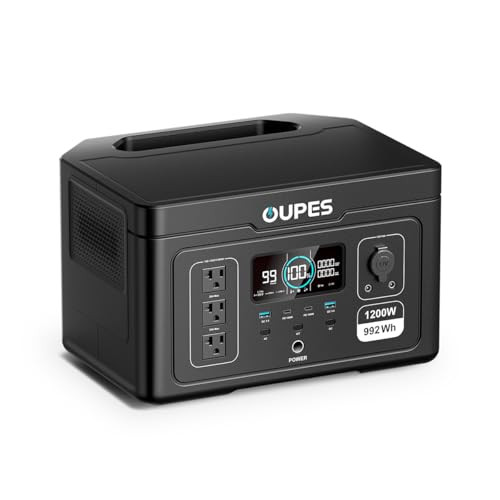 OUPES Exodus 1200 Portable Power Station 1200W, 992Wh