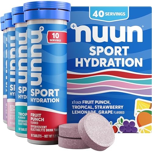 Nuun Sport Hydration Electrolyte Tablets Juicebox Mix 4-Pack 10-Count Deal