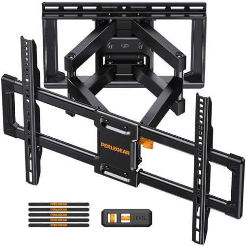 Perlegear Full Motion TV Wall Mount for 42-90 inch TVs
