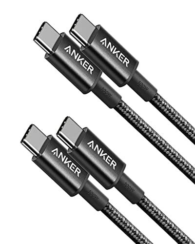 Anker USB-C to USB-C Cable 100-Watt Phone Charger Cords 2-Pack