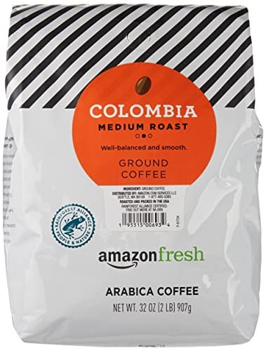 (Prime Deal) Amazon Fresh Colombia Ground Coffee Medium Roast 32 Oz Deal