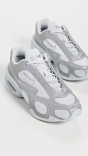 Nike Women's Air Max Muse Reflective Sneakers Pure Platinum/Metallic Silver Deal