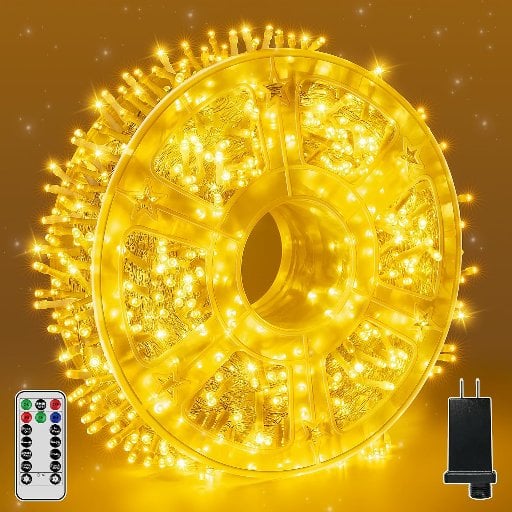 String Lights 600LED 98FT with Remote and Timer