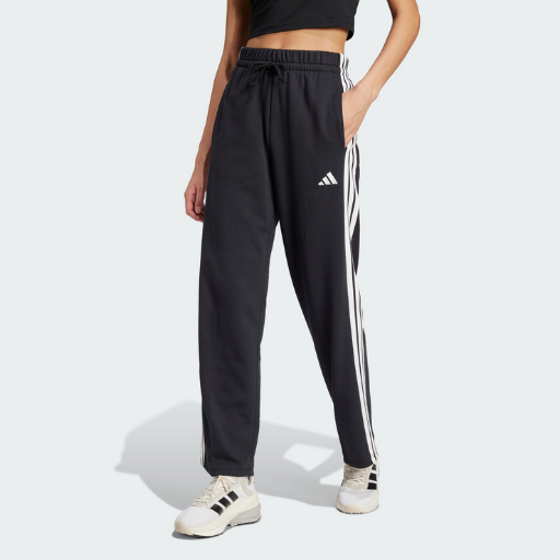 Adidas Women's Essentials 3-Stripes Open Hem French Terry Pants