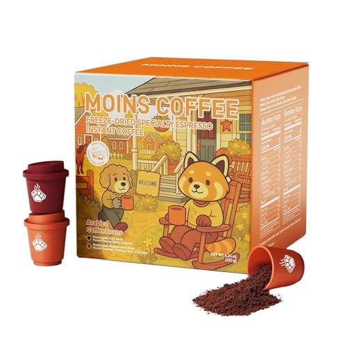 MOINS Instant Espresso Coffee Pods - Freeze Dried Coffee Cold Brew Deal
