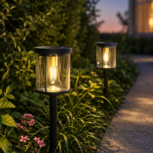 Solar Yard 4-Pack Solar Pathway Lights Outdoor Deal