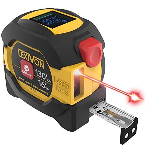 LEXIVON 2-in-1 Digital Laser Tape Measure with 130ft Laser Distance Meter and 16ft AutoLock Tape (LX-201) Deal