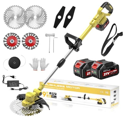 21V Cordless Electric Weed Eater Set Deal