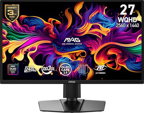 MSI MAG 272QP QD-OLED 27" 240Hz QHD Gaming Monitor