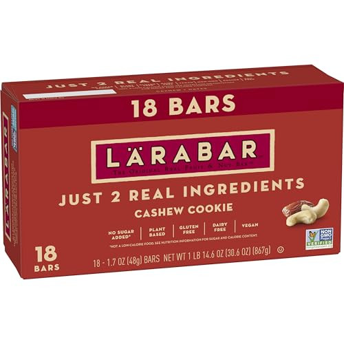 Larabar Cashew Cookie Fruit & Nut Bars 18-Count