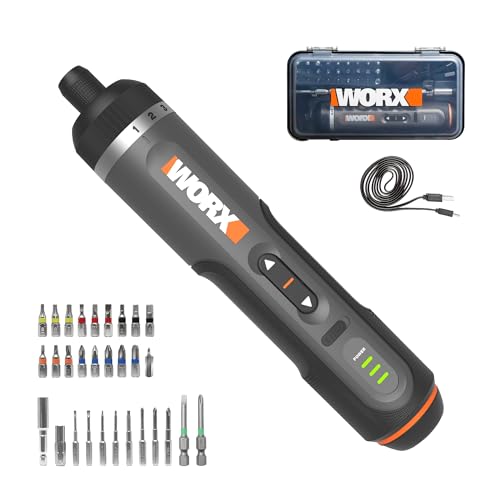 WORX 4V Lithium Screwdriver w/ 30-Pc Accessory Kit Deal