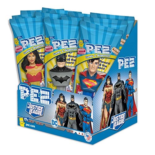 PEZ DC Comics Justice League Candy Dispensers 12-Pack